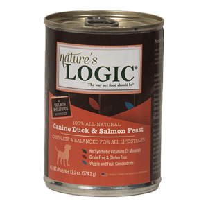 Natures Logic Canned Duck & Salmon Dog Food 12/13.2 oz Case natures logic, natures logic, canned, duck, dog food, dog, salmon